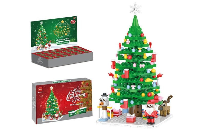 Advent Calendar Building Blocks in a 24 Grid Toy Set