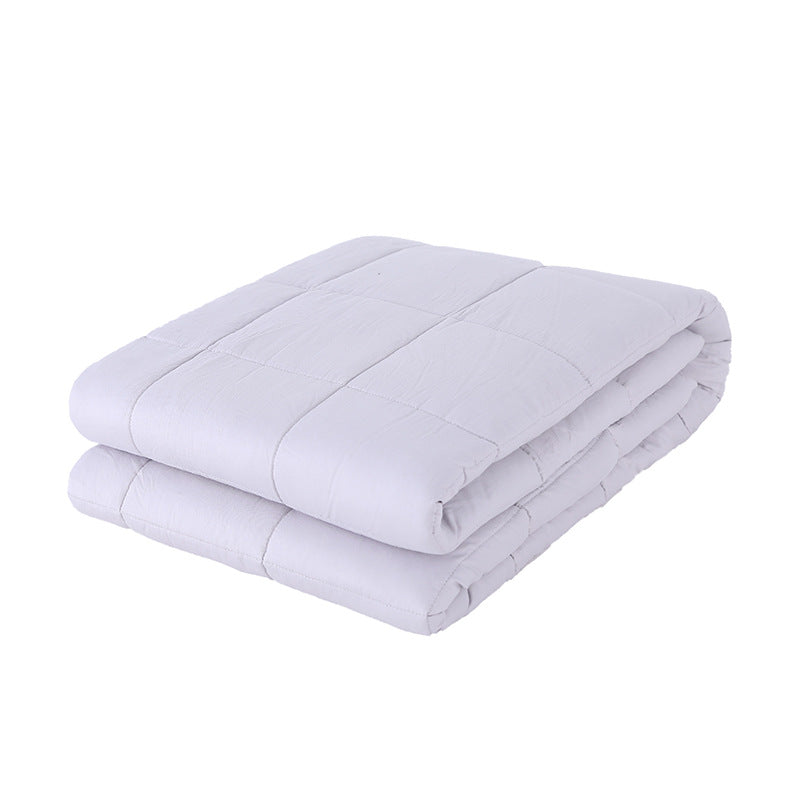 Weighted Blanket in Plain Cotton from 5 lb to 20 lb for Calmer Winter Sleep