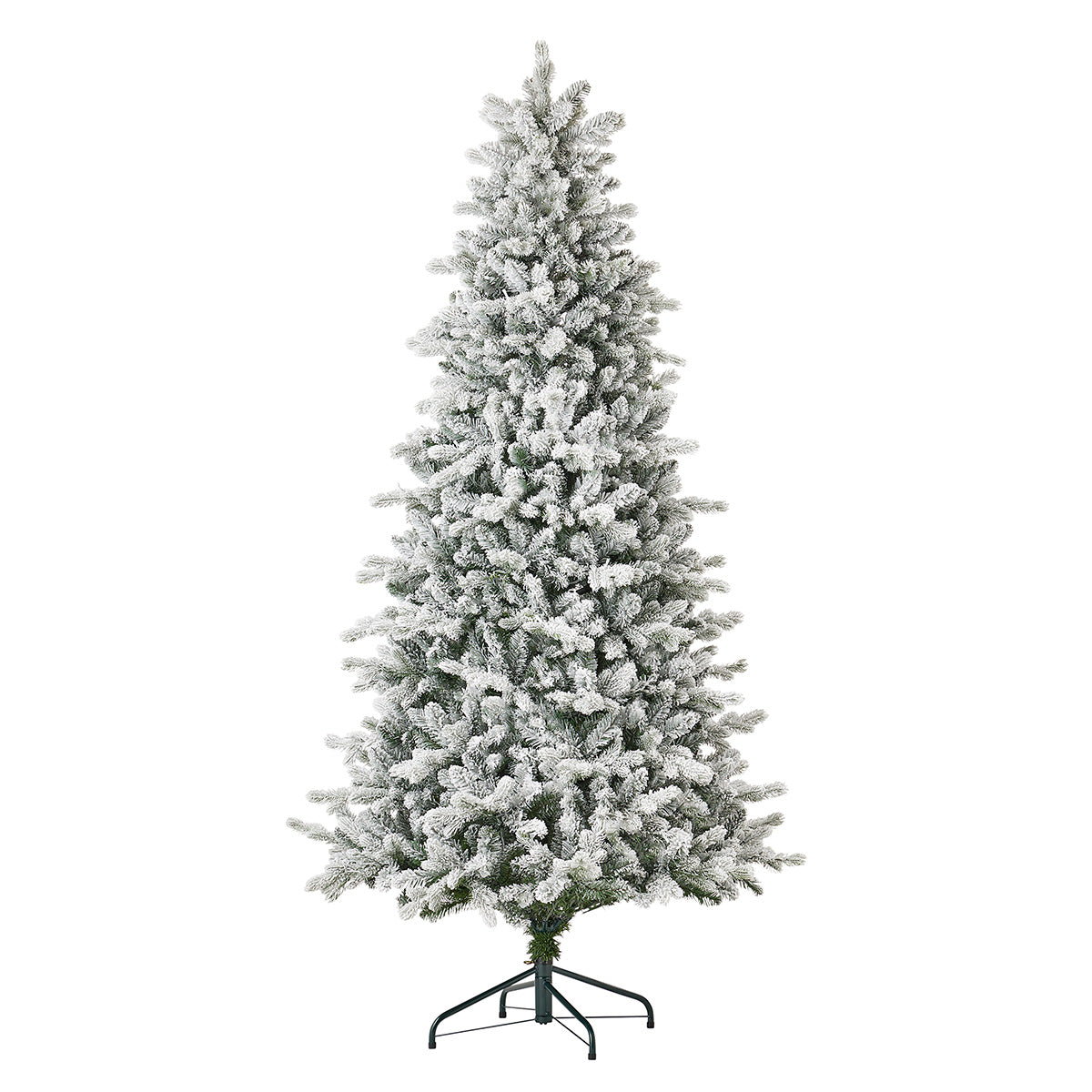 Flocked Christmas Tree Pre Lit Palmetto Pine in 6 or 7 Foot with Remote