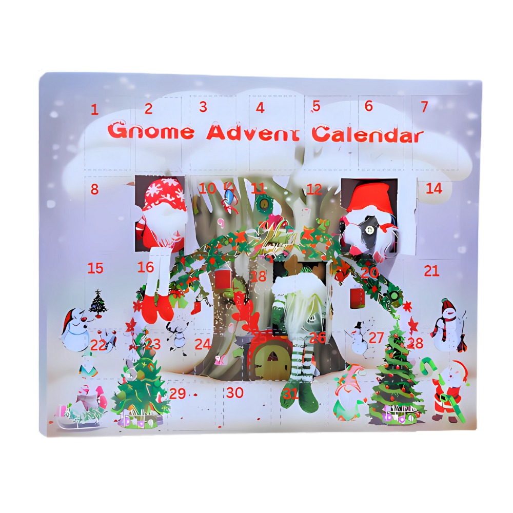 Advent Calendar Gnomes 31 Days for October or December