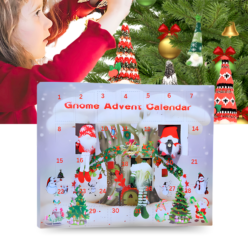 Advent Calendar Gnomes 31 Days for October or December