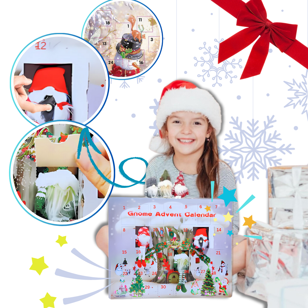 Advent Calendar Gnomes 31 Days for October or December