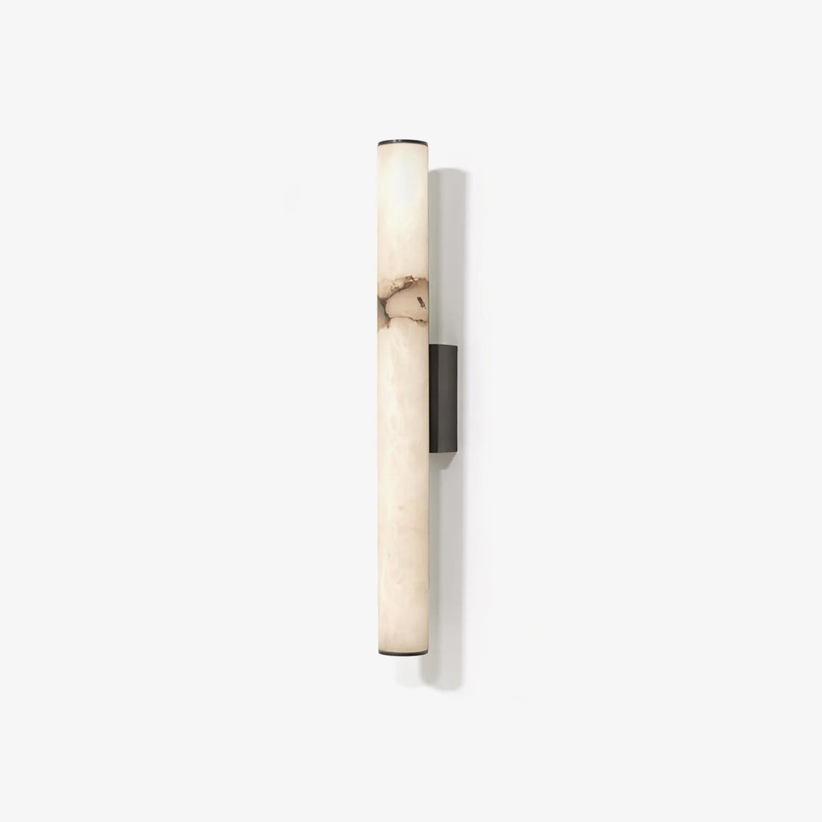 Office Lamp Marble Effect Wall Sconce LED with Copper Detail for a Minimalist Study Desk