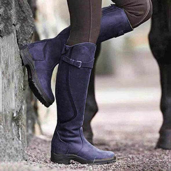 Winter Boots for Women Waterproof Insulated Knee High Riding Shoes with Slip Resistant Sole