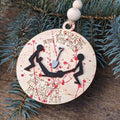 Christmas Decorations Wooden Ornament with Six Humorous Designs