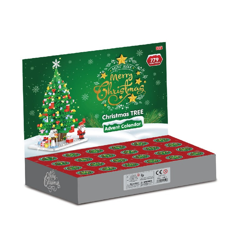 Advent Calendar Building Blocks in a 24 Grid Toy Set
