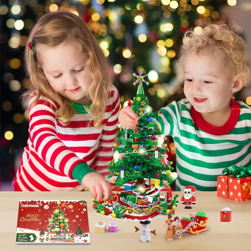 Advent Calendar Christmas Tree Shaped for Children Aged 3 to 6