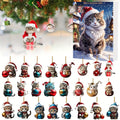 Advent Calendar Cat Pendants with 24 Acrylic Charms to Hang