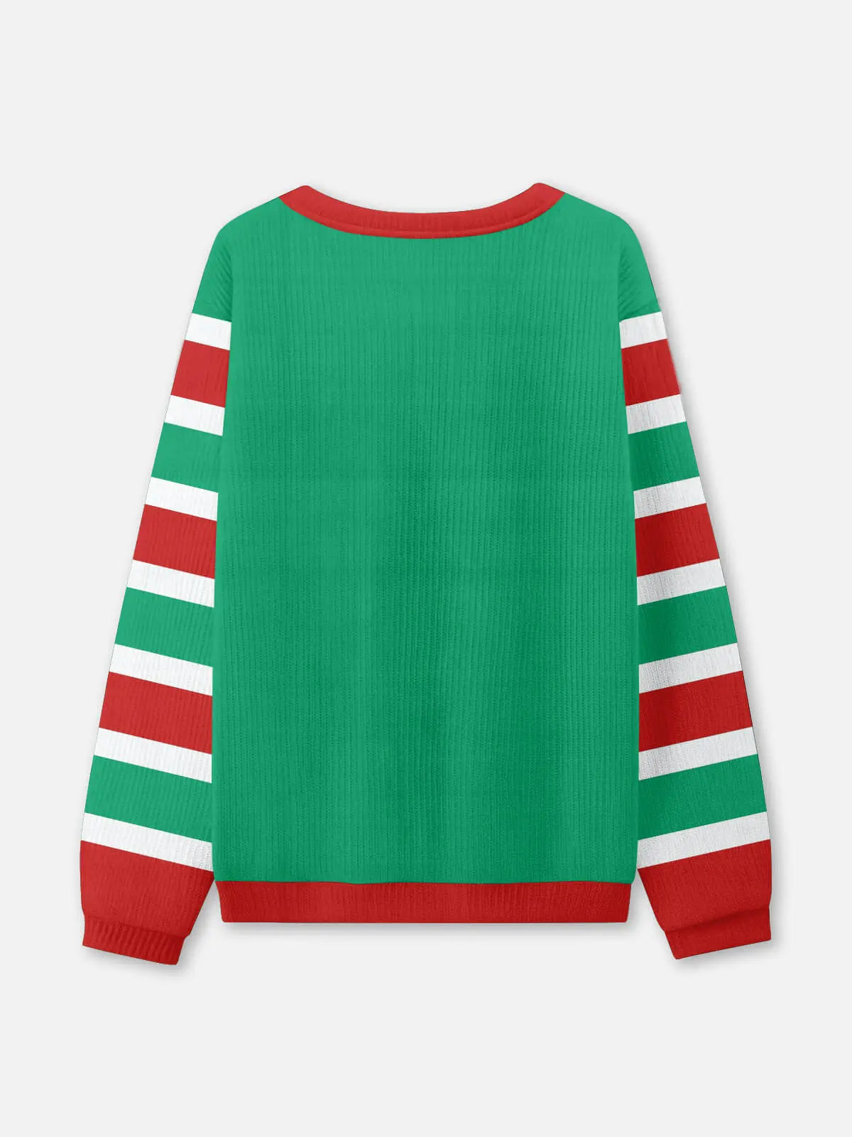 Ugly Christmas Sweater North Pole Joke in Two Greens to Size 6XL