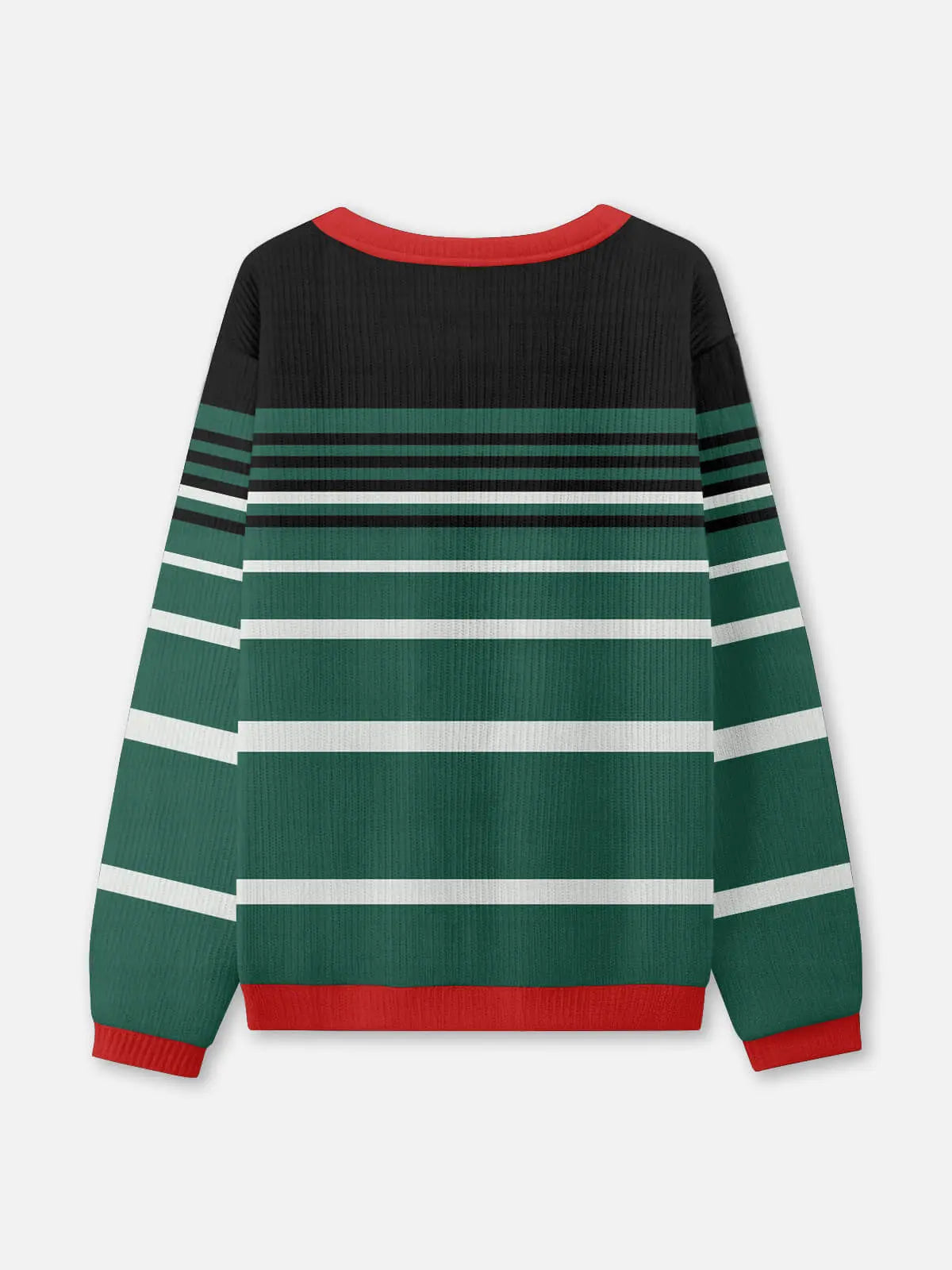 Ugly Christmas Sweater North Pole Joke in Two Greens to Size 6XL