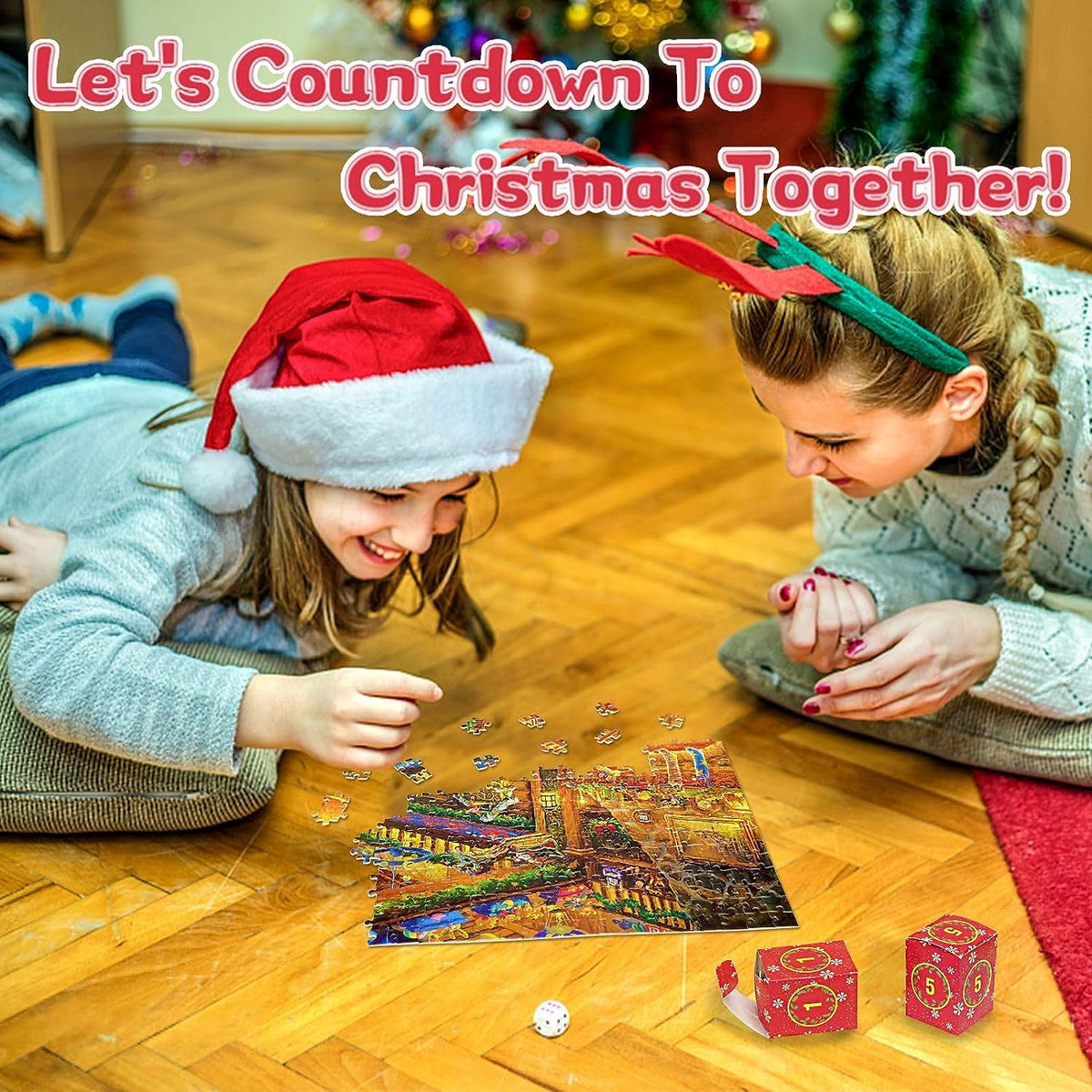 Advent Calendar Jigsaw 1008 Pieces to a 70 x 50 cm Picture