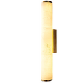 Office Lamp Marble Effect Wall Sconce LED with Copper Detail for a Minimalist Study Desk