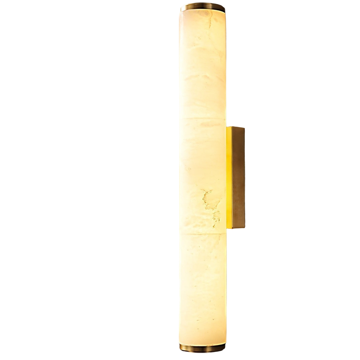 Office Lamp Marble Effect Wall Sconce LED with Copper Detail for a Minimalist Study Desk