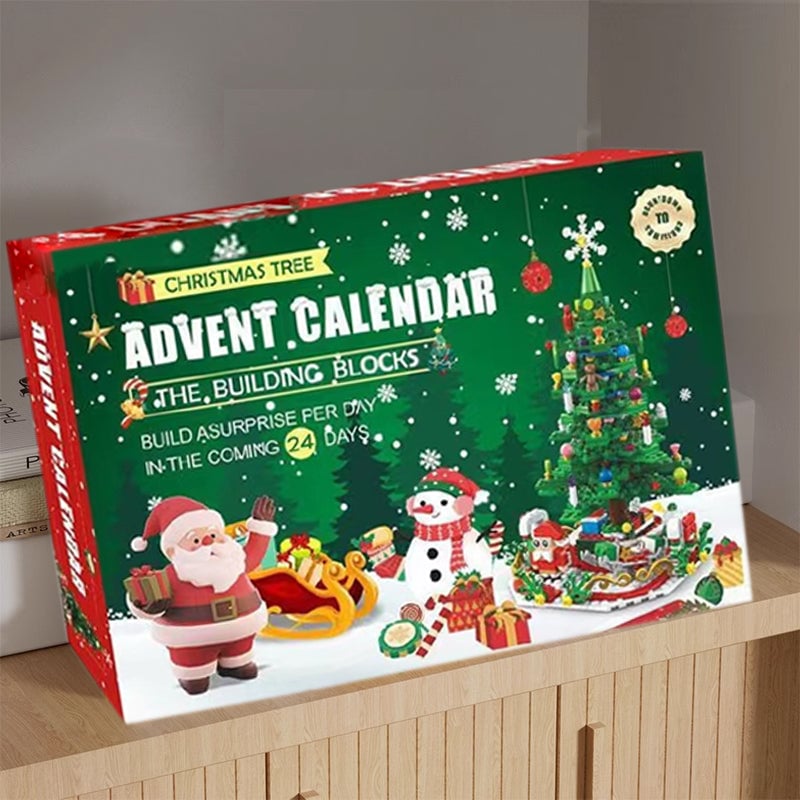 Advent Calendar Christmas Tree Shaped for Children Aged 3 to 6