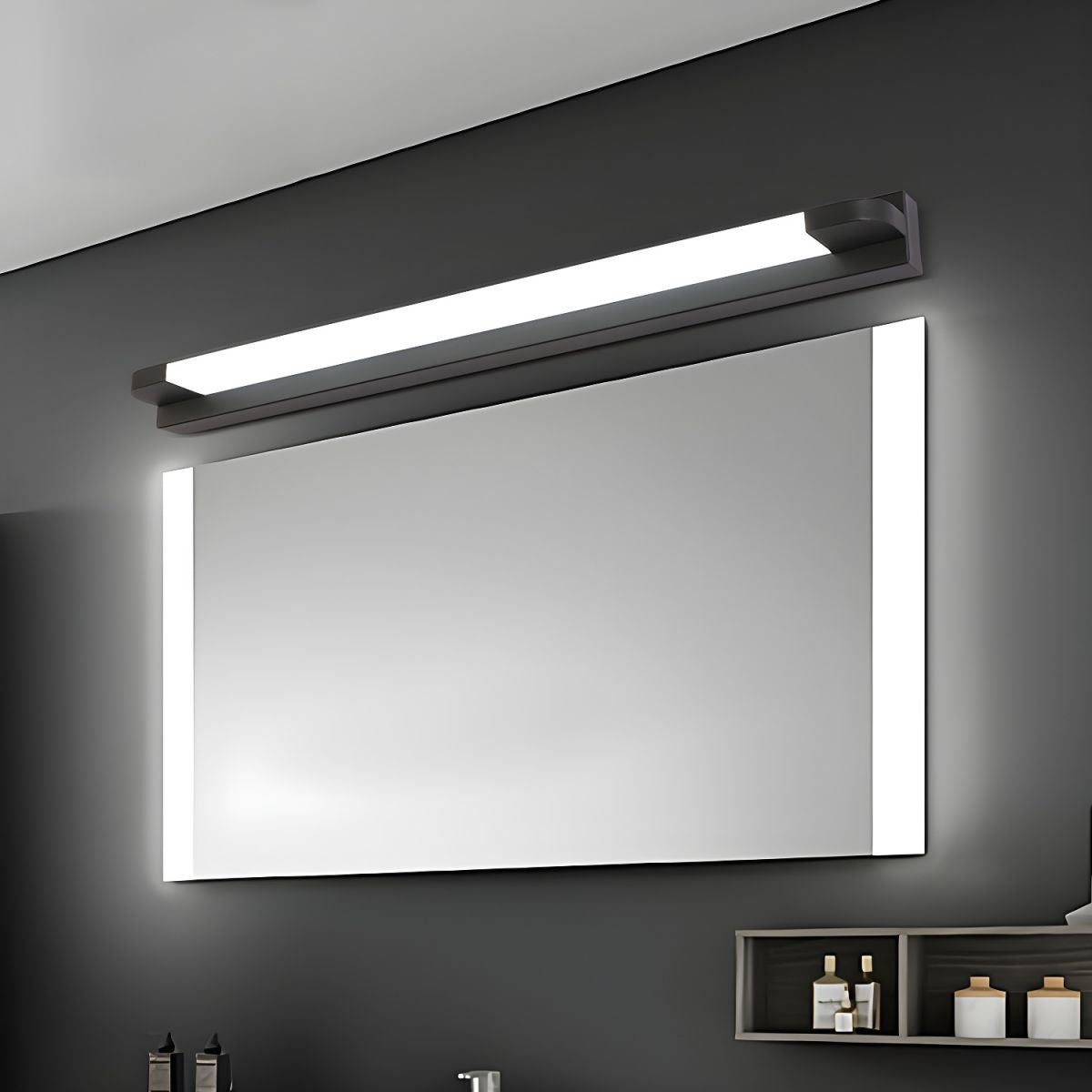 LED Bathroom Wall Sconce Slim Vanity Bar with Shadow Free Glow for Makeup and Shaving
