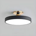 Modern LED Ceiling Light Semi Flush Mount Round Dimmable with Remote 