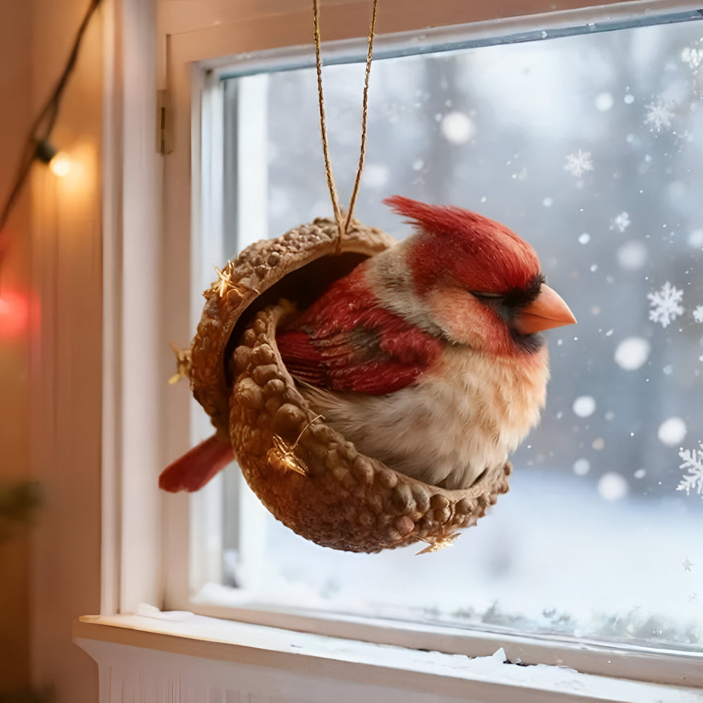 Forest Animal Christmas Ornaments Acorn Tree Decorations in Six Character Designs