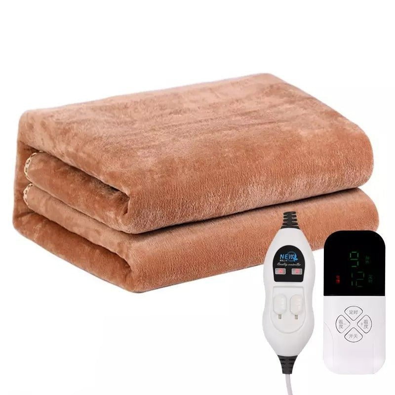 Electric Fleece Blanket Heated Throw for Bed and Sofa with Soft Fleece Surface
