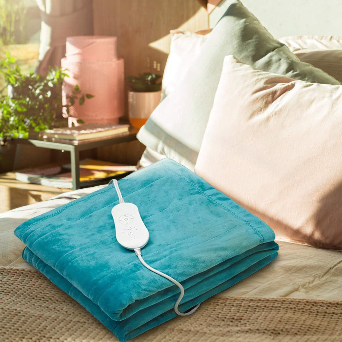 Heated Blanket for Bed and Sofa Large Electric Throw with Even Warmth and Controller