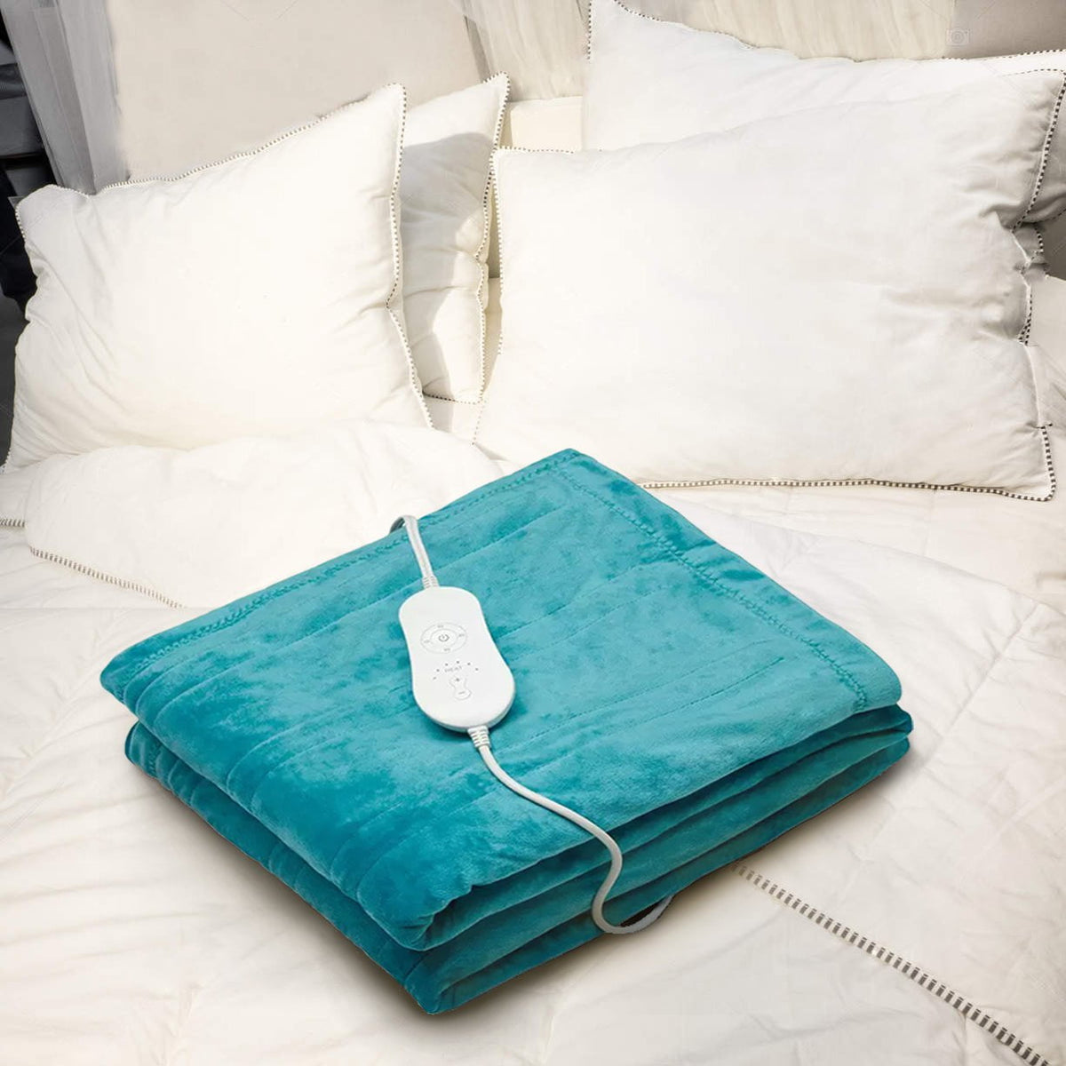 Heated Blanket for Bed and Sofa Large Electric Throw with Even Warmth and Controller