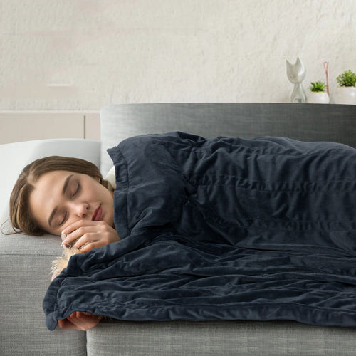 Electric Fleece Blanket Heated Throw for Sofa and Bed with Warm Fleece Surface