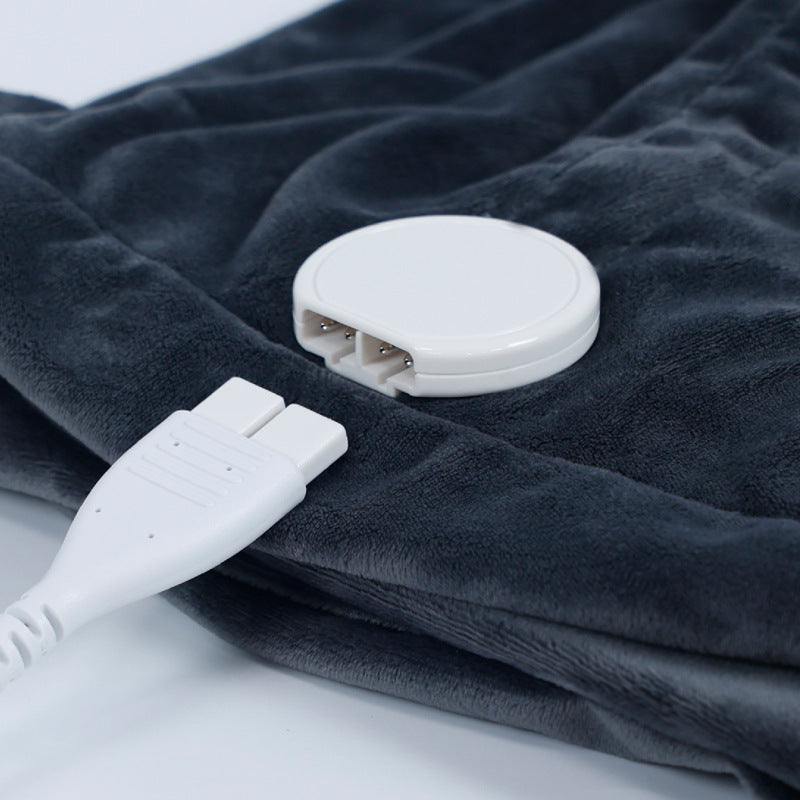 Electric Fleece Blanket Heated Throw for Sofa and Bed with Warm Fleece Surface