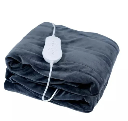 Electric Fleece Blanket Heated Throw for Sofa and Bed with Warm Fleece Surface