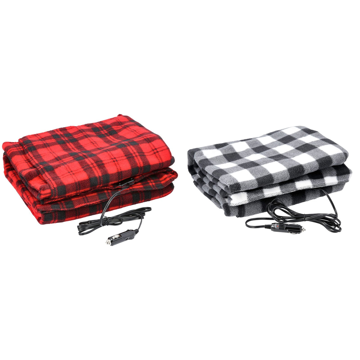 Electric Warm Blanket Heated Car Blanket with Plug In Power for Winter Journeys