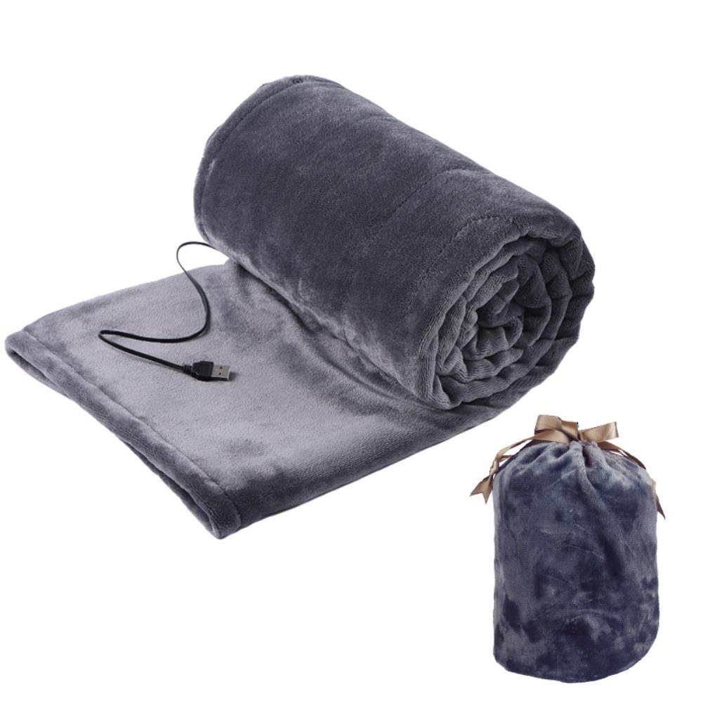 Electric Heated Throw Blanket Fleece with USB Power for Sofa Bed and Desk Use