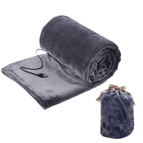 Electric Heated Throw Blanket Fleece with USB Power for Sofa Bed and Desk Use