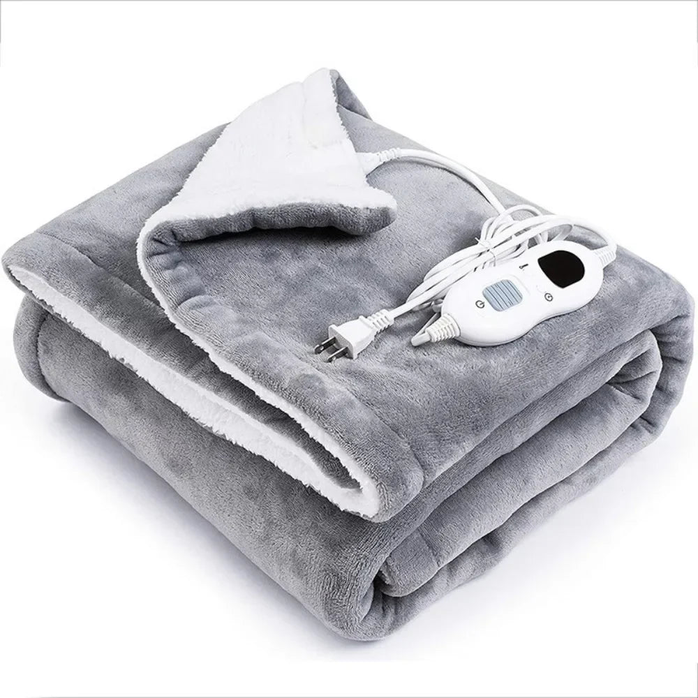 Electric Heated Throw Blanket for Sofa and Bed with Soft Fleece and Heat Settings