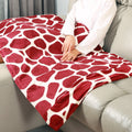 Heated Throw Blanket for Sofa and Bed with Soft Flannel Surface and Plug In Warmth