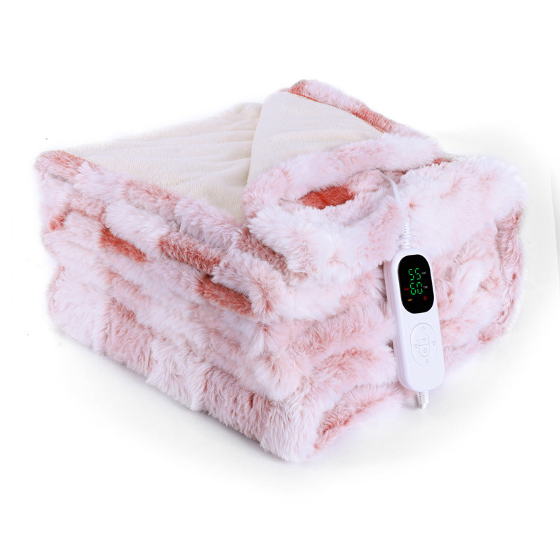 Heated Blanket with Adjustable Temperature Control and Soft Surface for Sofa and Bed