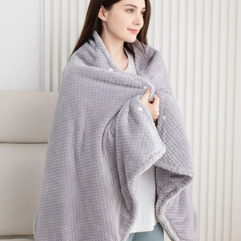 Electric Heated Throw Blanket for Sofa and Bed with Soft Surface and Simple Controls