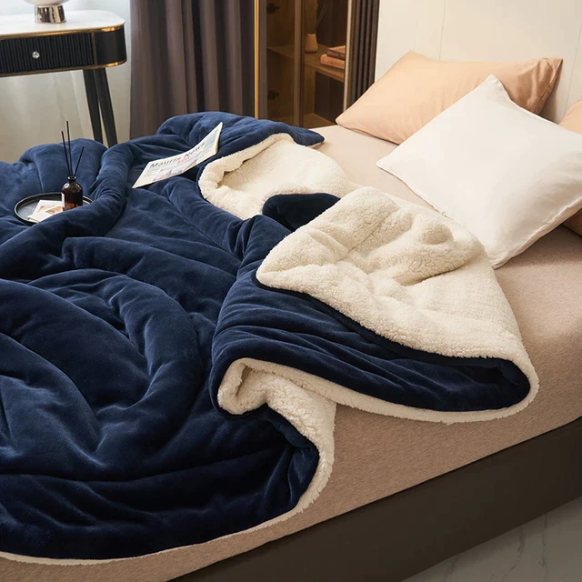 Flannel Fleece Blanket Soft Plush Throw for Bed and Sofa in Nine Colourways