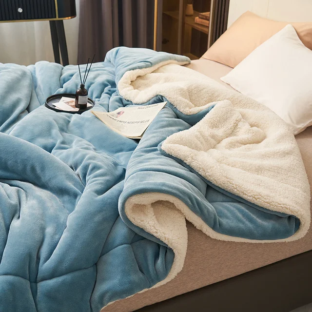 Flannel Fleece Blanket Soft Plush Throw for Bed and Sofa in Nine Colourways