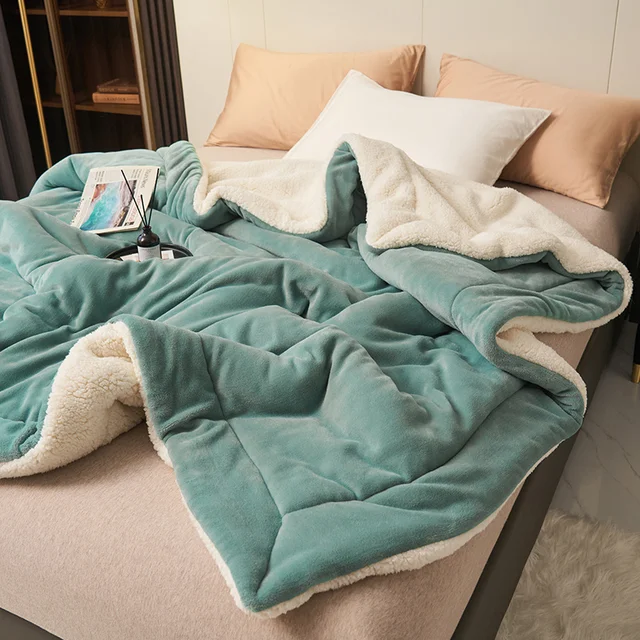 Flannel Fleece Blanket Soft Plush Throw for Bed and Sofa in Nine Colourways
