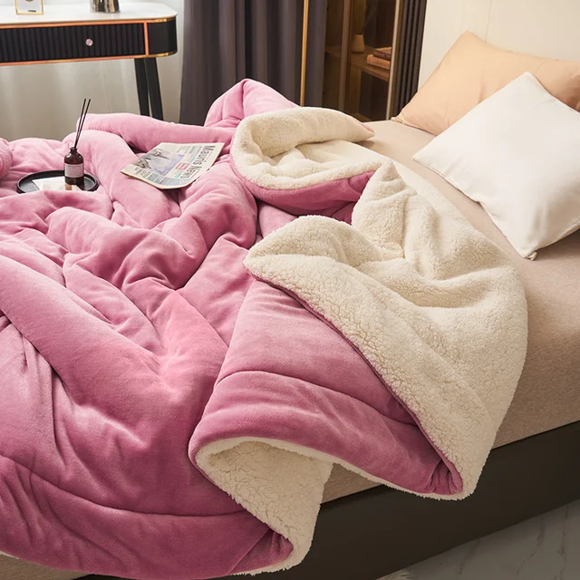 Flannel Fleece Blanket Soft Plush Throw for Bed and Sofa in Nine Colourways