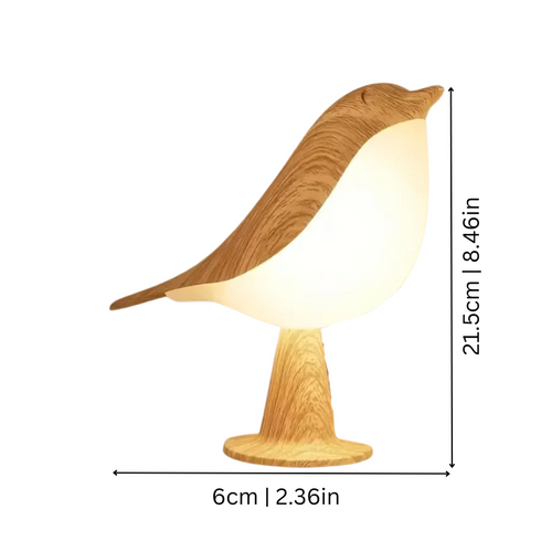 Bird Shaped Table Lamp and Aroma Diffuser Cordless Rechargeable with Touch Dimmer for Bedside