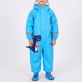 Kids Raincoat All In One Hooded Rain Suit for Boys and Girls with Full Leg Coverage