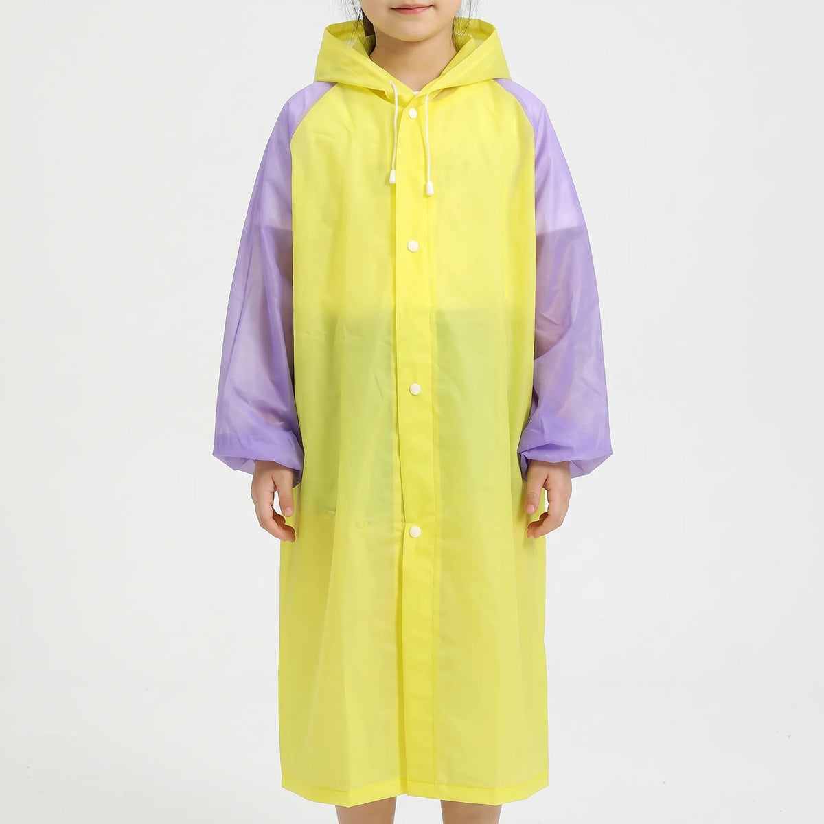Boys Raincoat Reusable All In One Kids Rain Suit with Hood for Daily School Wear