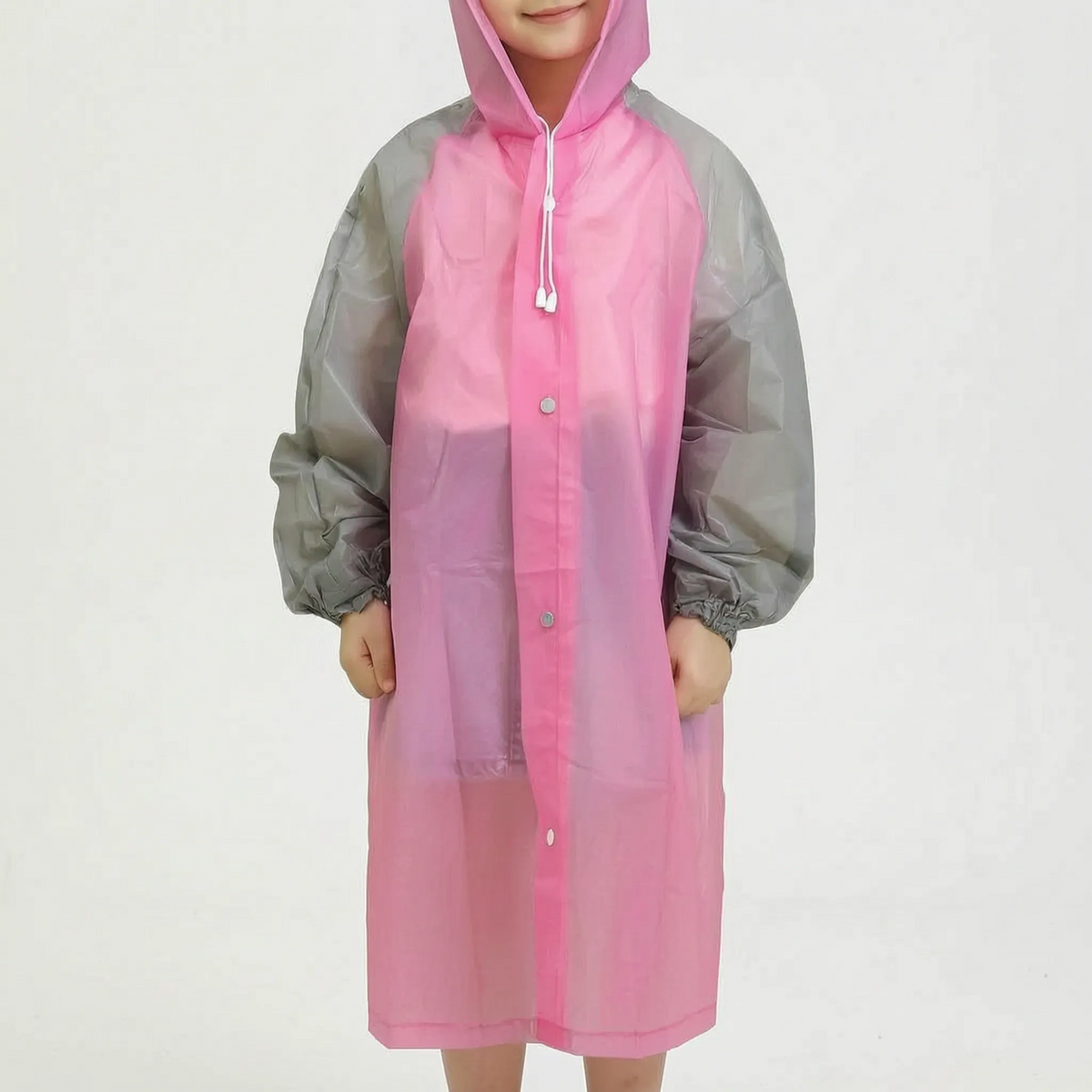 Boys Raincoat Reusable All In One Kids Rain Suit with Hood for Daily School Wear