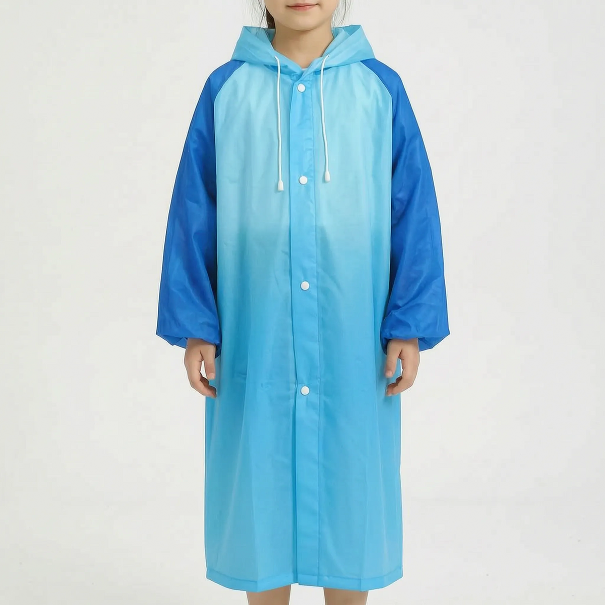 Boys Raincoat Reusable All In One Kids Rain Suit with Hood for Daily School Wear
