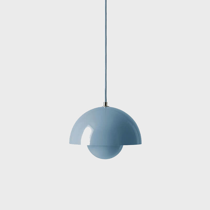 Nordic Dome Pendant Ceiling Lights with Warm or White Option in Six Colors