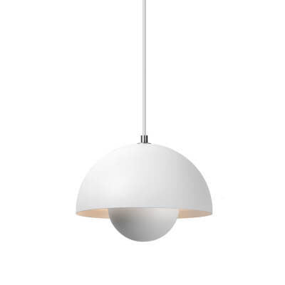 Nordic Dome Pendant Ceiling Lights with Warm or White Option in Six Colors