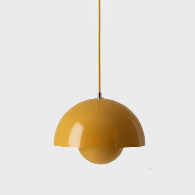 Nordic Dome Pendant Ceiling Lights with Warm or White Option in Six Colors
