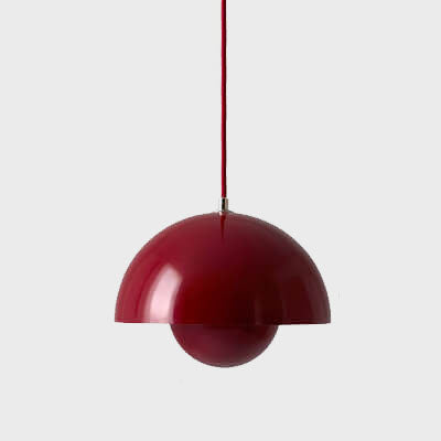 Nordic Dome Pendant Ceiling Lights with Warm or White Option in Six Colors