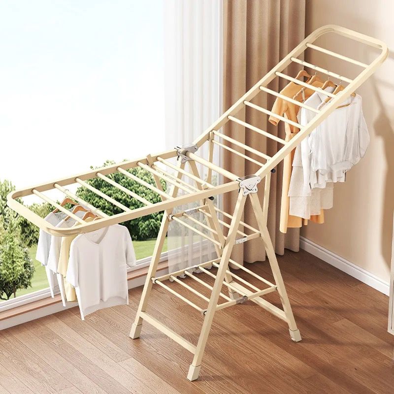 Outdoor Clothes Drying Rack Foldable Winged Airer for Balcony and Garden Use