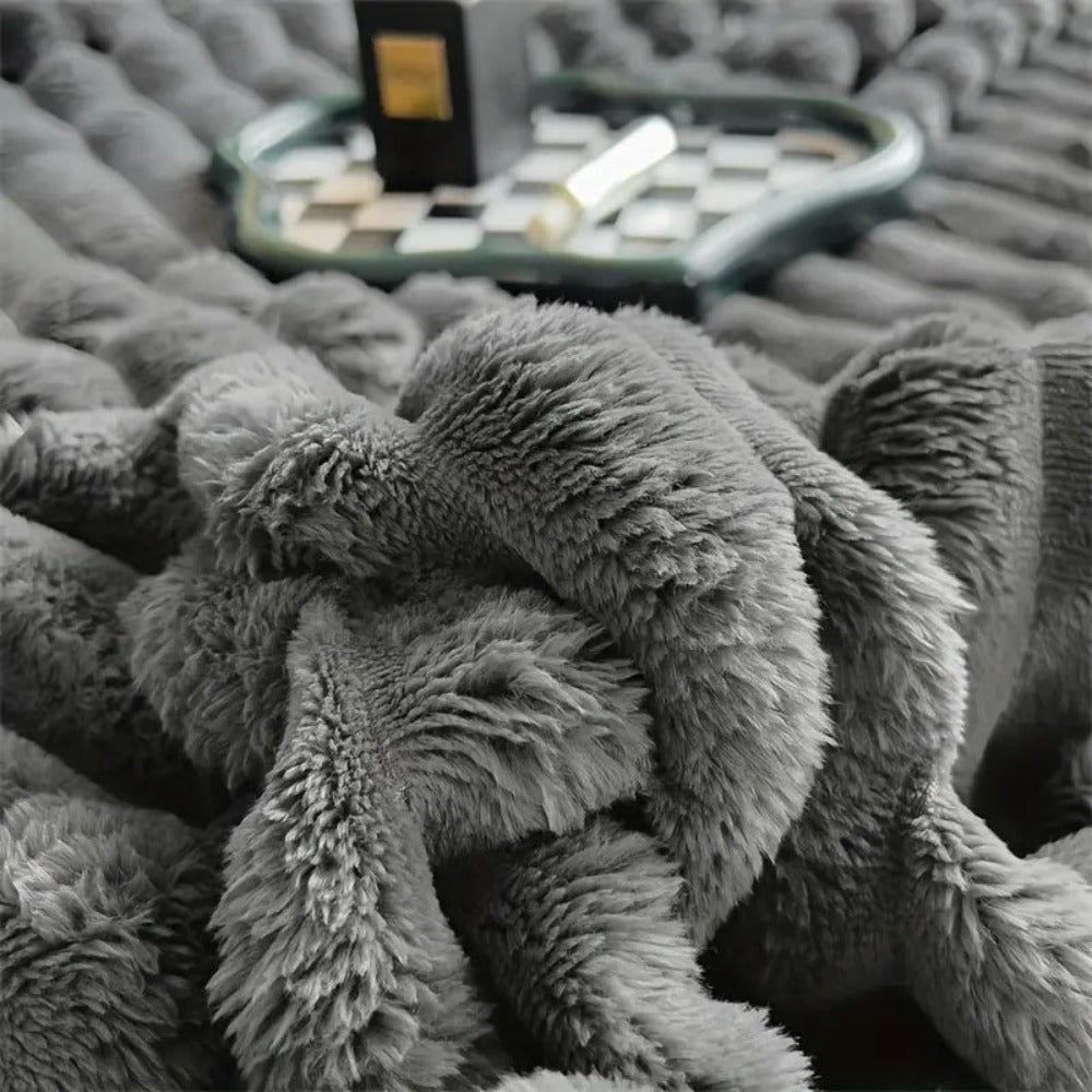 Cloud Ribbed Throw Blanket