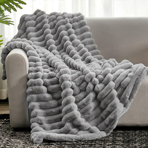 Cloud Ribbed Throw Blanket